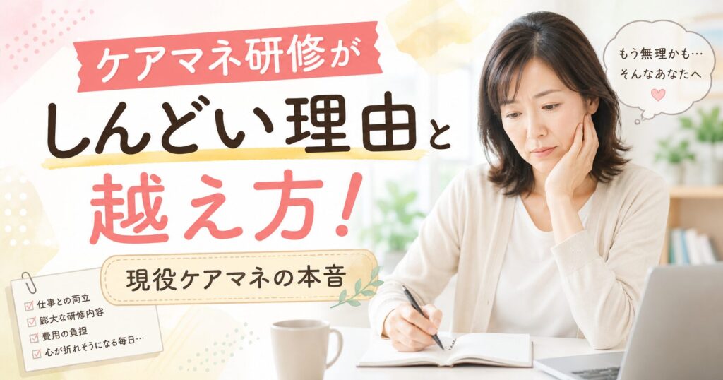 ケアマネ研修しんどい